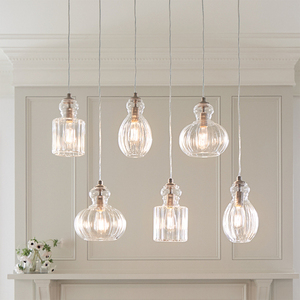 Riviera 1 Light Brushed Nickel Pendant Elstead KL-RIVIERA-P-A small 6