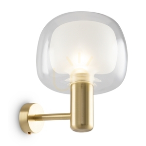 Gold-finish glass wall light Vision E14 MOD411WL-01G Maytoni small 7