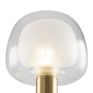 Gold-finish glass wall light Vision E14 MOD411WL-01G Maytoni small 9