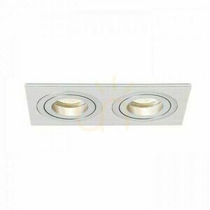 PASADENA GU10 SQ II Recessed Downlight 2xGU10 Brushed Aluminium 230 V small 3