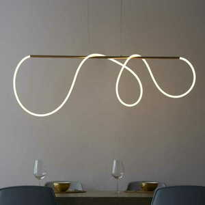 Endon Attalea Brass White LED Pendant Light 97629 small 1