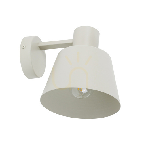 Check Sigma DUNKA Wall Lamp Grey Beige E27 Steel 17 cm 41138