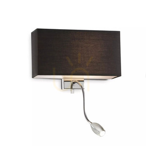 Wall Light Ideallux HOTEL AP2 All Black 215709 small 2