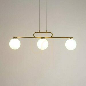 Pendant Light Sigma Tes 3 Gold White Glass G9 33633 small 1