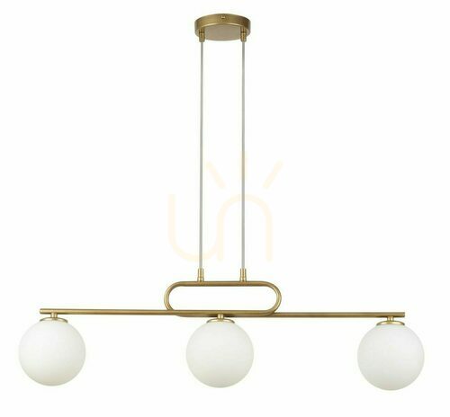 Check Pendant Light Sigma Tes 3 Gold White Glass G9 33633