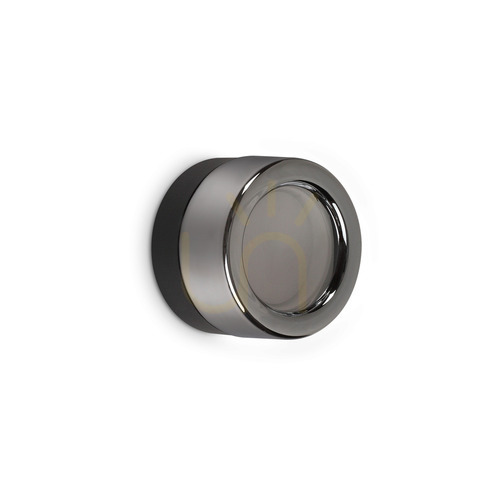 Check Ideallux LOLLY 354644 Gray Bathroom Wall Sconce, GX53, IP44, 10.5 cm