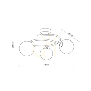 Ilsa Sabia Ceiling Light 3 Xg9 small 7