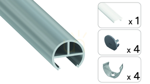 TEKKNI BOVL Set, Silver, Frosted Shade, 2 m small 1