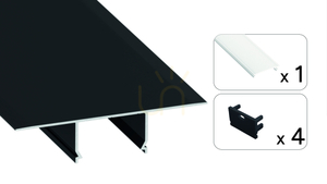 TEKKNI NORGE Set, Black, Frosted Shade, 2 m small 1
