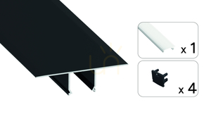 TEKKNI SKAVE Set, Black, Frosted Shade, 2 m small 1