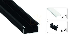 TEKKNI SKAST Set, Black, Frosted Shade, 2 m small 1