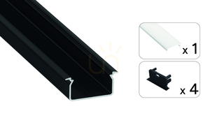 TEKKNI SKAST Set, Black, Frosted Shade, 3 m small 1