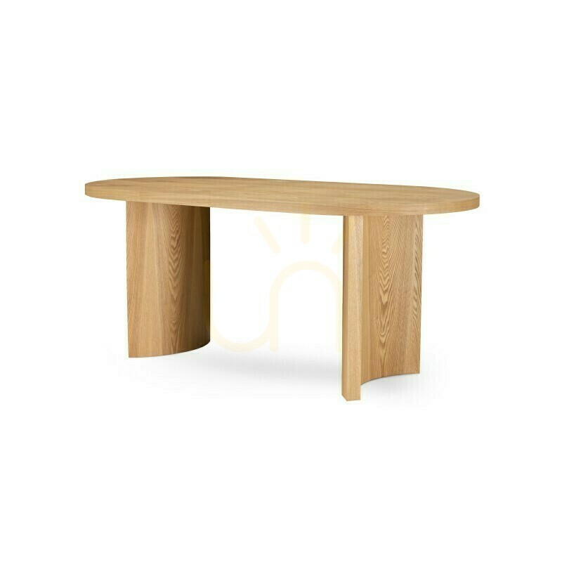 Display LILLAM 180 cm Oval Dining Table, Made of Ash Wood, by Nova Nook LILLAM 180 cm Oval Dining Table, Made of Ash Wood, by Nova Nook