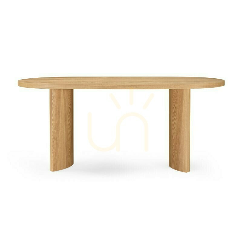 Check LILLAM 180 cm Oval Dining Table, Made of Ash Wood, by Nova Nook LILLAM 180 cm Oval Dining Table, Made of Ash Wood, by Nova Nook