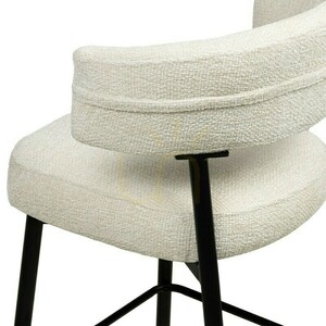 Set of 2 OSARIO bar stools in cream with black legs; minimum order quantity – 2 pieces Nova Nook 2 Set of 2 OSARIO bar stools in cream with black legs; minimum order quantity – 2 pieces Nova Nook small 2