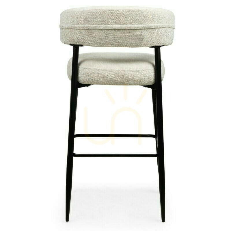 View Set of 2 OSARIO bar stools in cream with black legs; minimum order quantity – 2 pieces Nova Nook Set of 2 OSARIO bar stools in cream with black legs; minimum order quantity – 2 pieces Nova Nook