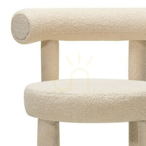 Set of 2 PERRIER 2.0 bar stools, beige, made of bouclé fabric, minimum order quantity – 2 pieces, Nova Nook small 3