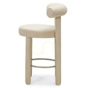 Set of 2 PERRIER 2.0 bar stools, beige, made of bouclé fabric, minimum order quantity – 2 pieces, Nova Nook small 5