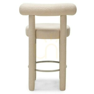 Set of 2 PERRIER 2.0 bar stools, beige, made of bouclé fabric, minimum order quantity – 2 pieces, Nova Nook small 7
