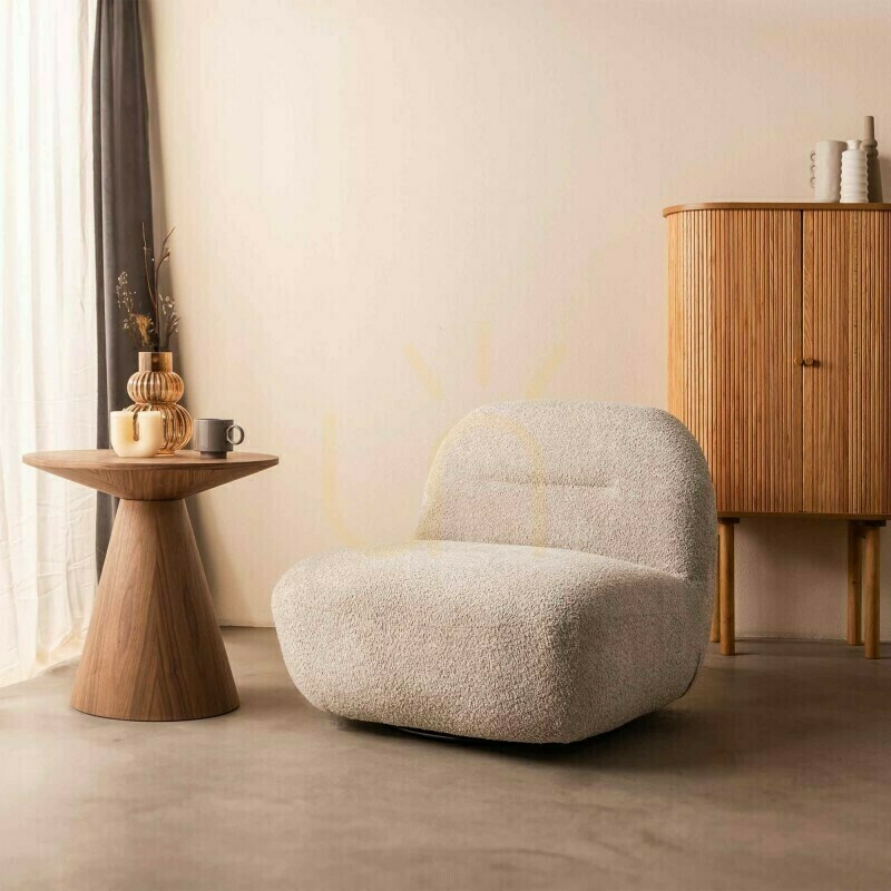 View MOOM Armchair with Swivel Base, Gray-Beige Nova Nook MOOM Armchair with Swivel Base, Gray-Beige Nova Nook