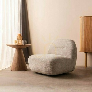 MOOM Armchair with Swivel Base, Gray-Beige Nova Nook 2 MOOM Armchair with Swivel Base, Gray-Beige Nova Nook small 2