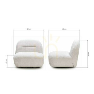 MOOM Armchair with Swivel Base, Gray-Beige Nova Nook 8 MOOM Armchair with Swivel Base, Gray-Beige Nova Nook small 8