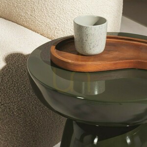 OGAN Side Table, 40 cm, Olive Green, Glossy, Nova Nook small 5