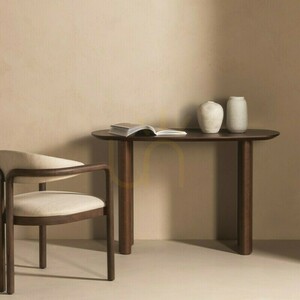 MIRA 120 cm Desk/Console, Dark Oak by Nova Nook 1 MIRA 120 cm Desk/Console, Dark Oak by Nova Nook small 1