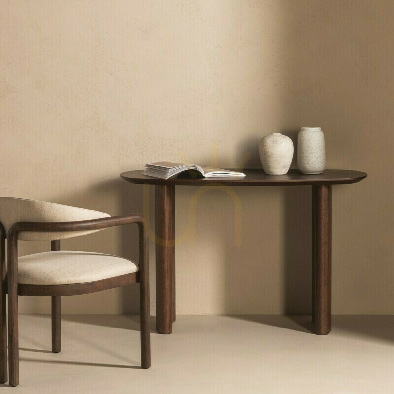 View MIRA 120 cm Desk/Console, Dark Oak by Nova Nook MIRA 120 cm Desk/Console, Dark Oak by Nova Nook