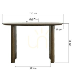 MIRA 120 cm Desk/Console, Dark Oak by Nova Nook 6 MIRA 120 cm Desk/Console, Dark Oak by Nova Nook small 6