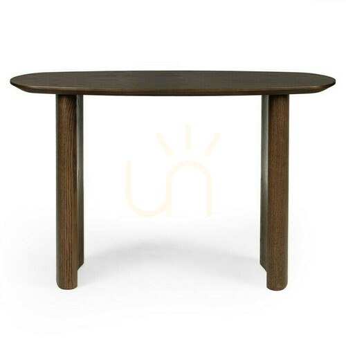 Check MIRA 120 cm Desk/Console, Dark Oak by Nova Nook