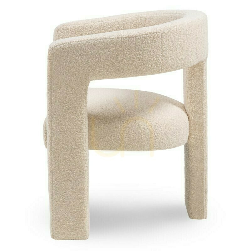 Show LAUREN Armchair, bouclé fabric, beige Nova Nook LAUREN Armchair, bouclé fabric, beige Nova Nook