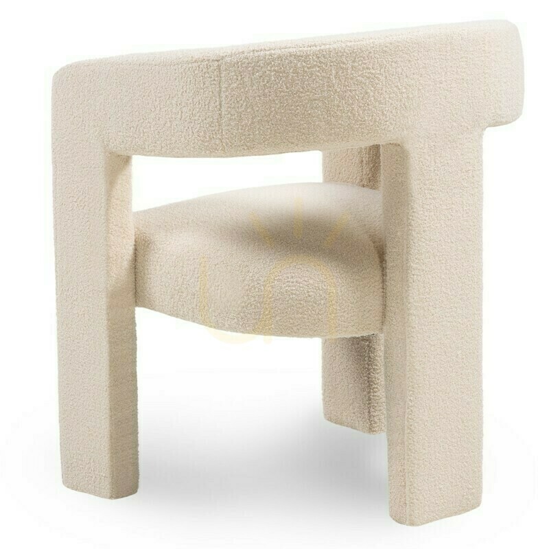 Display LAUREN Armchair, bouclé fabric, beige Nova Nook LAUREN Armchair, bouclé fabric, beige Nova Nook