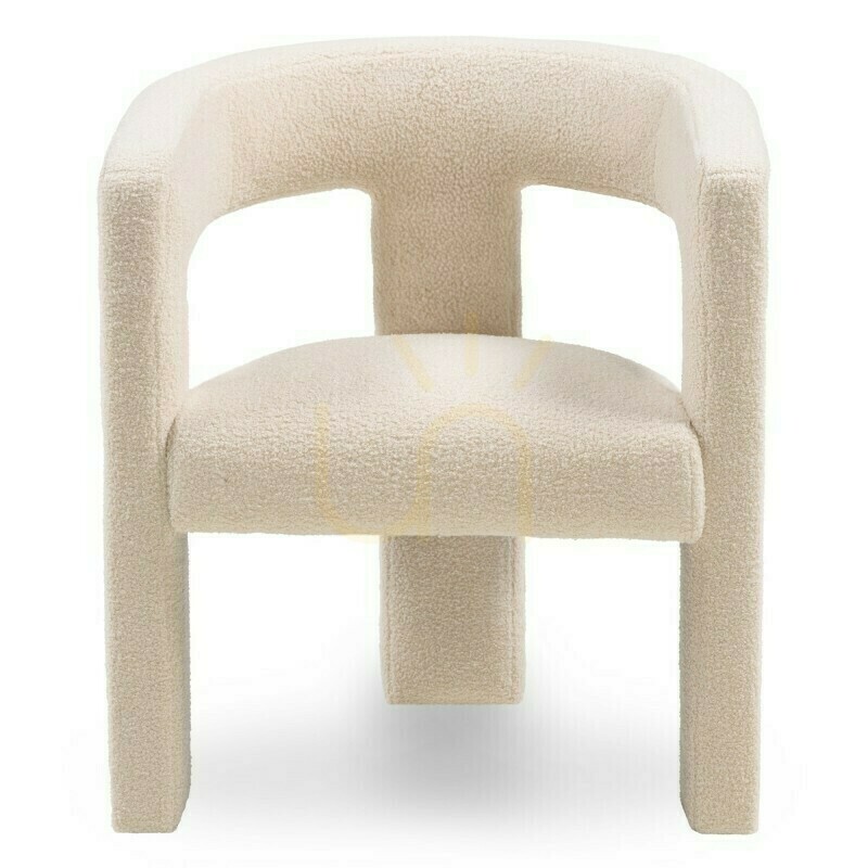 Check LAUREN Armchair, bouclé fabric, beige Nova Nook LAUREN Armchair, bouclé fabric, beige Nova Nook