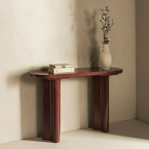 HALO 120 cm Desk/Console, Burgundy-Brown, Glossy, Nova Nook 1 HALO 120 cm Desk/Console, Burgundy-Brown, Glossy, Nova Nook small 1