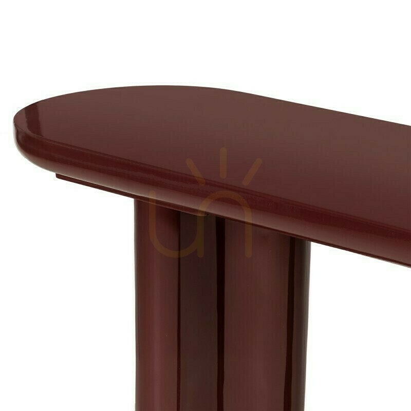 Preview HALO 120 cm Desk/Console, Burgundy-Brown, Glossy, Nova Nook HALO 120 cm Desk/Console, Burgundy-Brown, Glossy, Nova Nook