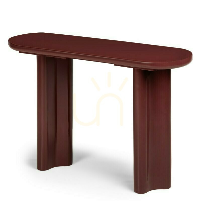Display HALO 120 cm Desk/Console, Burgundy-Brown, Glossy, Nova Nook HALO 120 cm Desk/Console, Burgundy-Brown, Glossy, Nova Nook
