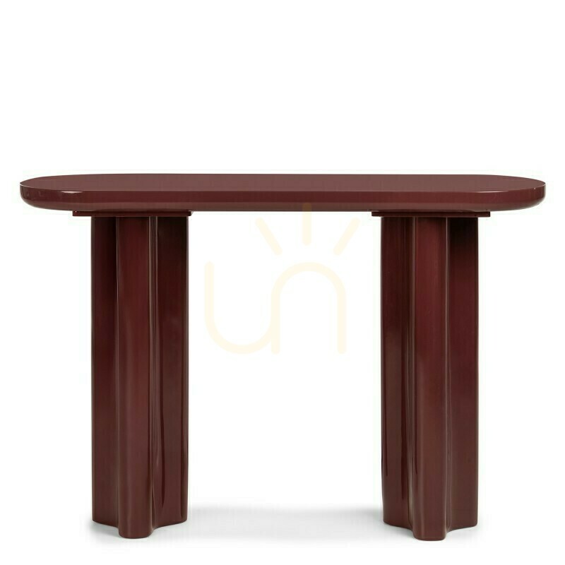 Check HALO 120 cm Desk/Console, Burgundy-Brown, Glossy, Nova Nook HALO 120 cm Desk/Console, Burgundy-Brown, Glossy, Nova Nook