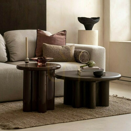 Check HALO Coffee Table, Dark Walnut by Nova Nook