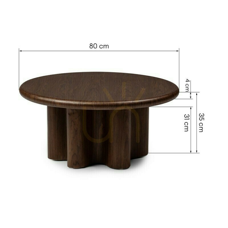 Show HALO Coffee Table, Dark Walnut by Nova Nook HALO Coffee Table, Dark Walnut by Nova Nook