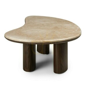 ELLE Coffee Table, 110 cm, Dark Walnut/Nova Nook Marble small 2