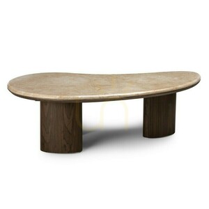 ELLE Coffee Table, 110 cm, Dark Walnut/Nova Nook Marble small 3