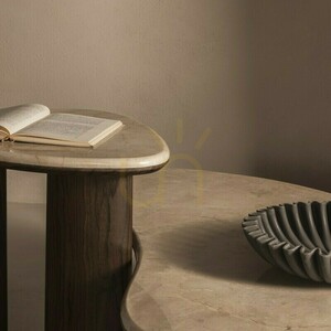 ELLE Coffee Table, 110 cm, Dark Walnut/Nova Nook Marble small 4