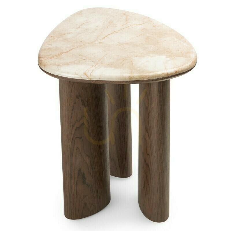 Show ELLE Side Table, 44 cm, Dark Walnut/Nova Nook Marble ELLE Side Table, 44 cm, Dark Walnut/Nova Nook Marble