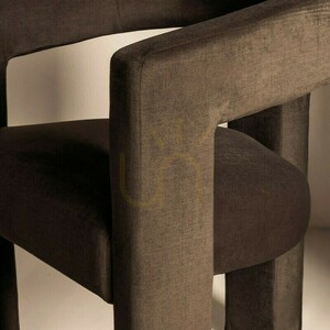 LAUREN "Chocolate Velvet" Lounge Chair by Nova Nook 2 LAUREN "Chocolate Velvet" Lounge Chair by Nova Nook small 2