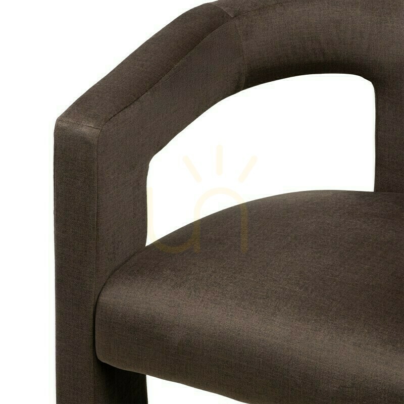 Display LAUREN "Chocolate Velvet" Lounge Chair by Nova Nook LAUREN "Chocolate Velvet" Lounge Chair by Nova Nook