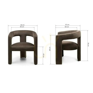 LAUREN "Chocolate Velvet" Lounge Chair by Nova Nook 8 LAUREN "Chocolate Velvet" Lounge Chair by Nova Nook small 8