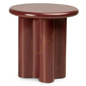 HALO Side Table, Burgundy-Brown, Glossy, Nova Nook 0 HALO Side Table, Burgundy-Brown, Glossy, Nova Nook small 0