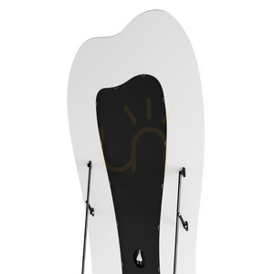 CELLO Floor Mirror with LED Lighting, 63 x 160 cm, irregularly shaped, white, Nova Nook small 5