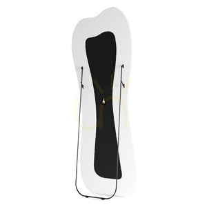 CELLO Floor Mirror with LED Lighting, 63 x 160 cm, irregularly shaped, white, Nova Nook small 6